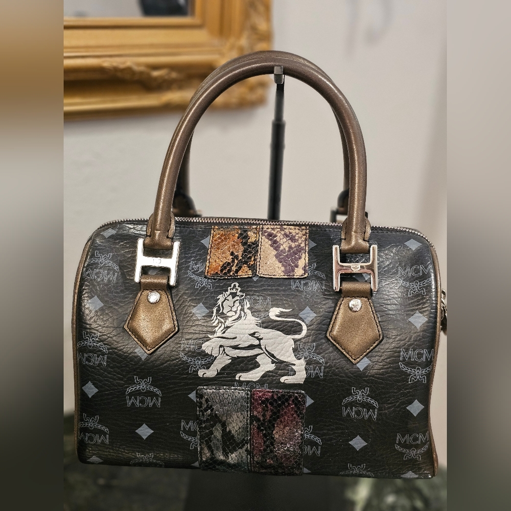 MCM Black and Brown Handbag